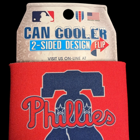 2022 National League Champions Philadelphia Phillies 2 Sided Can Cooler Koozie - Picture 2 of 4